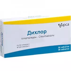 ДИХЛОР-25 таблетки по 25 мг №30 (10х3)- ціни у Миколаїві