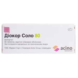 Діокор Соло 80мг таблетки №90- ціни у Охтирці