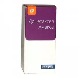Доцетаксел Амакса концентрат для р-ну д/інф. 20 мг/мл по 4 мл №1 у флак.- ціни у Баштанці