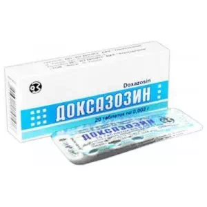 Доксазозин таблетки 0.002Г №20 (10х2)- ціни у Кам'янське