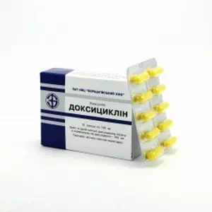 Доксициклін капс. 0.1г N10 Борщагівський- ціни у Миргороді
