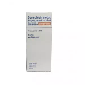 Доксорубицин Медак раствор для инфузий 2мг мл 25мл (50мг) №1- цены в Марганце
