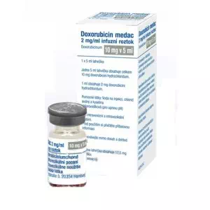 Доксорубіцин Медак розчин д/інф. 2 мг/мл (10 мг) по 5 мл у флак.- ціни у Кривому Розі