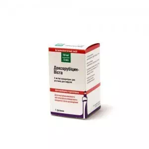 Доксорубицин-Виста концентрат для приготовления раствора для инфузий 2мг/мл 5мл №1- цены в Днепре