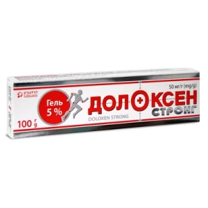 Долоксен Стронг гель 50 мг/г туба 100 г- ціни у Дрогобичі