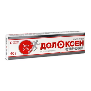 Долоксен Стронг гель 5% туба 40г- ціни у Краматорську