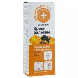 Домашній Доктор Крем-бальзам Бджолина отрута+хондроїтин 75мл- ціни у Соснівці