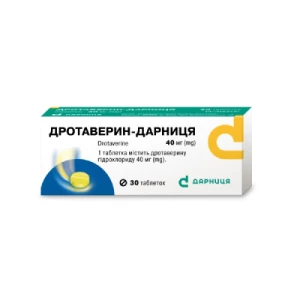 Дротаверин-Дарниця таблетки 40мг №30- ціни у Дніпрі