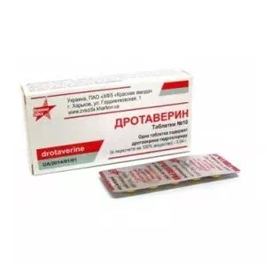 Дротаверин таблетки 40 мг №10 Красная Звезда- цены в Краматорске