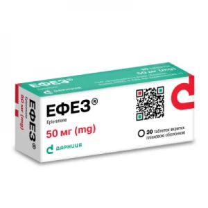Ефез таблетки вкриті плівковою оболонкою 50 мг №30(10х3)- ціни у Броварах