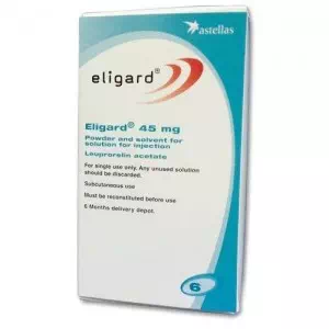Елігард 45 мг порошок для приготування розчину для підшкірних ін'єкцій 45 мг у шприці+р-ль- ціни у Дніпрі