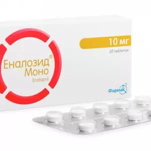 Еналозид Моно таблетки 10 мг №20- ціни у Лубни