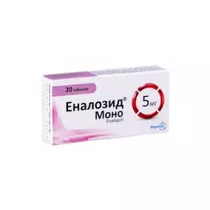 Еналозид Моно таблетки 5мг №20- ціни у Запоріжжі