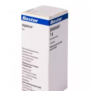 Эндоксан порошок для приготовления инъекционного раствора 1г флакон №1- цены в Днепре