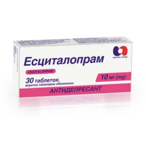 Есциталопрам табл. 10 мг №30- ціни у Києві