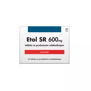 Інструкція до препарату ЕТОЛ SR таблетки прол./д. по 600 мг №10 (10х1)
