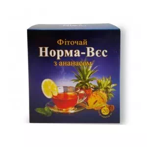 Фиточай №3 Норма-Вес с ананасом 1.5г №20- цены в Мелитополь