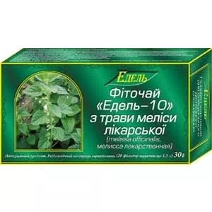 Фиточай Эдель-10 мелисса 50г- цены в Новомосковске