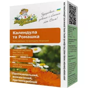 Фиточай Календула+ромашка Мудрый травник 40г- цены в Новомосковске