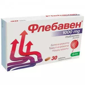 ФЛЕБАВЕН 1000 таблетки по 1000 мг №30 (10х3)- ціни у Рава-Руська