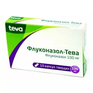 ФЛУКОНАЗОЛ-ТЕВА капсули тв. по 100 мг №10- ціни у Конотопі