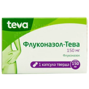 ФЛУКОНАЗОЛ-ТЕВА капсули тв. по 150 мг №1- ціни у Дніпрорудному