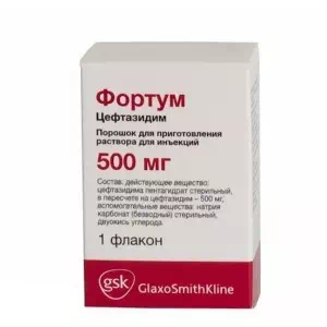 Фортум порошок для приготовления раствора для инфузий флакон 500мг- цены в Рава-Русская