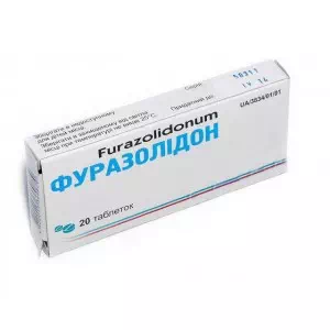 Фуразолидон таблетки 0.05г №20 Монфарм- цены в Шостке