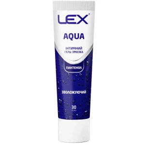 Гель-смазка интимная увлажняющая с пантенолом Lex Aqua 30мл- цены в Запорожье