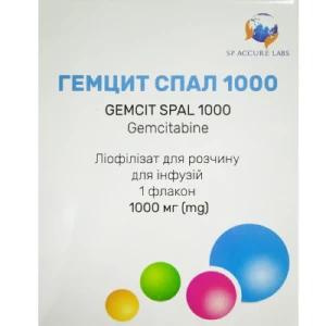 Гемцит Спал 1000 ліофілізат для розчину для інфузій флакон 1000 мг №1- ціни у Умані