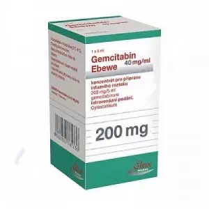 Гемцитабін Ебеве концентрат для інфузій 40мг/мл флакон 5 мл- ціни у Славутичі
