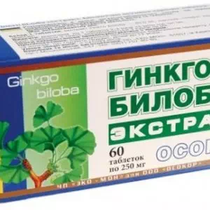 Гинкго Билоба экстракт Осокор диетическая добавка таблетки 200мг №30- цены в Днепре