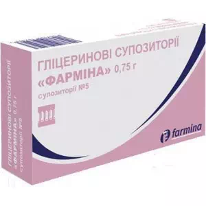 Глицериновые суппозитории (свечи) ректальные Фармина 0,75г №5- цены в Южноукраинске