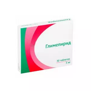 Глимепирид таблетки 3мг № 30- цены в Крыжановке