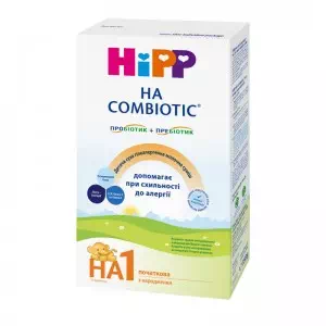 HIPP детская сухая гипоал.мол.смесь HA Combiotic 1начал.350г- цены в Славянске