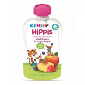 HIPP HIPPIS Пюре яблуко-персик-чорниця-малина 100г- ціни у Тернополі
