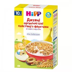 HIPP Хлопья детские органич.с фруктами 200г- цены в пгт. Новой Праге
