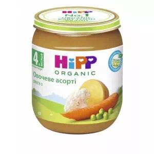 HIPP Пюре овочеве асорті 125г- ціни у Маріуполі