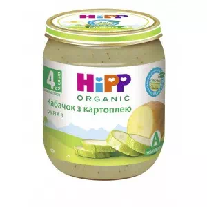 HIPP Пюре овощное Кабачок с картофелем 125г- цены в Хмельницком