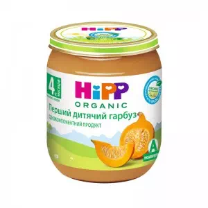 HIPP Пюре овощное Первая детская тыква 125г- цены в Бахмуте