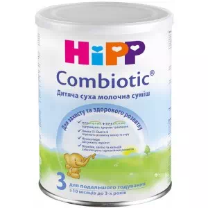 Инструкция к препарату HIPP Смесь ХИПП-3 Combiotic 350г