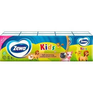 Хусточки носові "ZEWA" Kids Soft & Strong (9х10)- ціни у Горішні Плавні