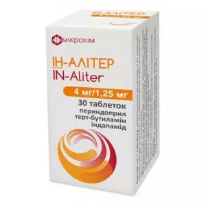 ІН-АЛІТЕР таблетки по 4 мг/1.25 мг №30 (10х3)- ціни у Мелітополі