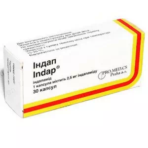Аналоги та замінники препарату Індап капс. 2.5мг N30