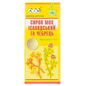 Исландский мох чабрец сироп 100мл- цены в Одессе