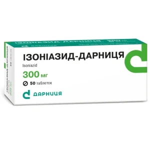 Ізоніазид-Дарниця таблетки 0.3г №50- ціни у Дніпрі