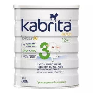 Отзывы о препарате Kabrita 3 Gold сухой молоч.напиток на осн.козьего молока от 12 мес.800гр.