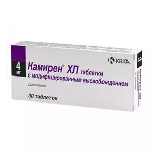 Камирен XL таблетки покрытые пленочной оболочкой с модифицированным высвобождением 4мг №30- цены в Днепре