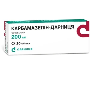 Карбамазепин-Дарница таблетки 0.2 №20- цены в Днепре