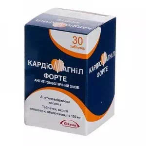 Кардиомагнил форте таблетки 150 мг №30- цены в Марганце